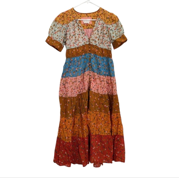 Anthropologie Dresses & Skirts - Anthropologie Tiered & True floral maxi prairie dress SP